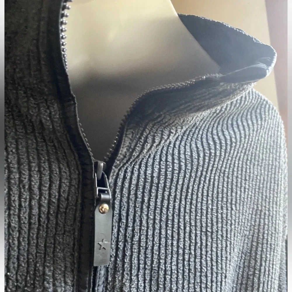 2XL Faded Glory Authentic Gray Pullover V-Neck Sweater Shirt Jacket Rayon men_5